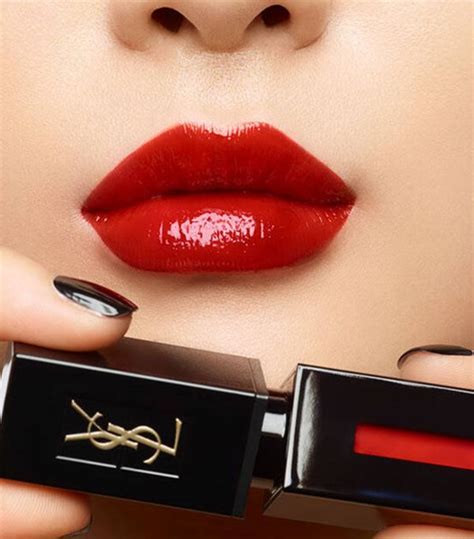 rouge vernis ysl|YSL levres lip stain.